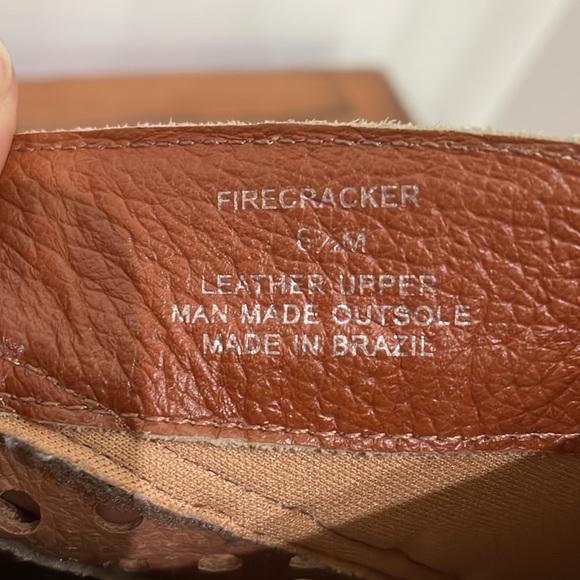 Matisse Tan Braided Cutout Leather Ankle Boot Heel Size 6.5 - Picture 11 of 16